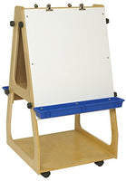 Childcraft 1528609 ajustable móvil arte caballete, 24" x 24" X 43 – 5/8", café - Arteztik