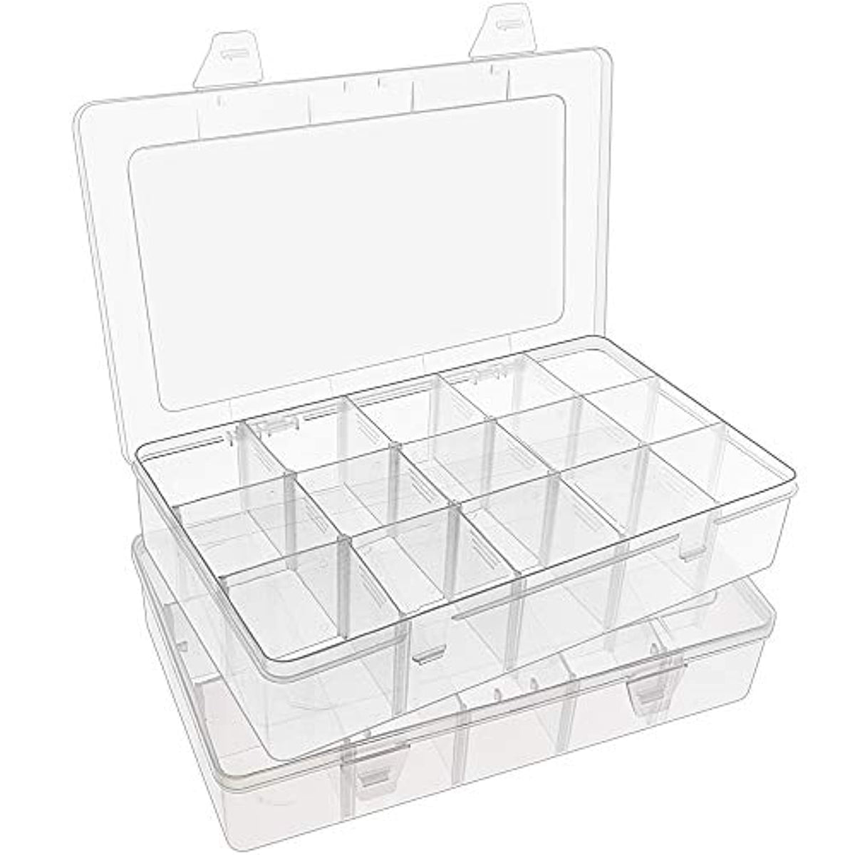  SGHUO Caja de almacenamiento apilable de 3 niveles con  divisores, 30 compartimentos, organizadores de cuentas para almacenamiento  de manualidades, cinta washi, juguetes para niños, joyas, suministros :  Arte y Manualidades