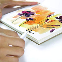 Fluid Watercolor Paper 880088 140LB prensa en frío 8 x 8 bloques, 15 hojas (2) - Arteztik