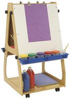 Childcraft 1528609 ajustable móvil arte caballete, 24" x 24" X 43 – 5/8", café - Arteztik