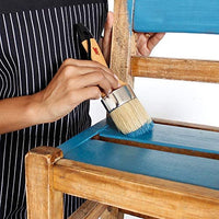 Juego de pinceles de pintura de tiza para muebles, pequeños 2.0 in y grandes 2.5 in – Compatible con pinturas de tiza annie Sloan, tradiciones de reliquia waverly, pixie, Dark & Soft Wax Stencil, armarios y madera - Arteztik