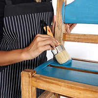Brocha de pintura de tiza para pintura de muebles, tamaño grande, 2.5 in, compatible con pinturas de tiza Annie Sloan, Heirloom Traditions, dixie belle Waverly, Pixie, Dark & Soft Wax Stencil, gabinetes y madera - Arteztik