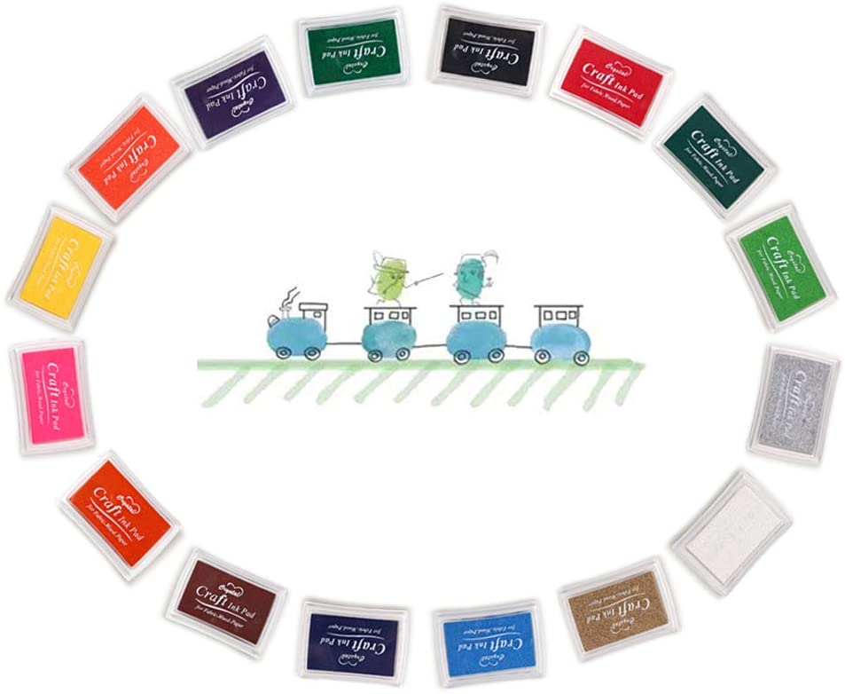 Set 12 Pinturas De Dedos No Tóxicas Para Niños – Almohadilla Tinta Y Kit DIY Lavable, Regalo Creativo