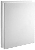 Practica - Lienzo para pintar, libre de ácido. Lienzo de algodón económico, 2 unidades, múltiples tamaños, Blanco, 16x20 - Arteztik