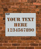 Plantilla de texto personalizada, 3 líneas, diferentes fuentes disponibles, plantillas INNOVO