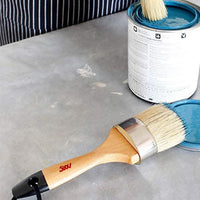 Brocha de pintura de tiza para pintura de muebles, tamaño grande, 2.5 in, compatible con pinturas de tiza Annie Sloan, Heirloom Traditions, dixie belle Waverly, Pixie, Dark & Soft Wax Stencil, gabinetes y madera - Arteztik