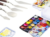 EVINIS 5 unidades de acero inoxidable. Cuchillo, espátula, paleta para mezclar pintura, set rascador, herramienta de eliminación de impresión 3D. - Arteztik