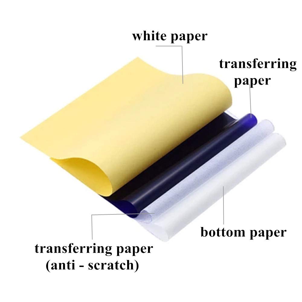 Impresora de plantillas de transferencia de tatuajes, Kit de inyección de  tinta, papel de calco, papel