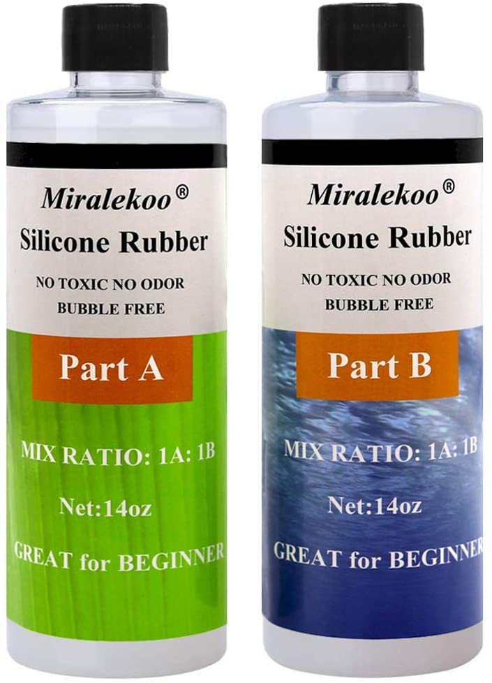 Miraclekoo Kit de silicona para hacer moldes de silicona líquida, goma