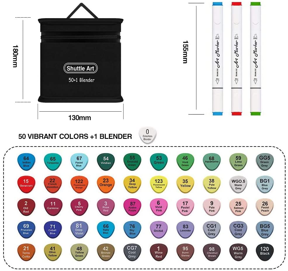 Shuttle Art Marcadores de tela de 28 colores, marcadores permanentes para  camisetas, ropa, tenis, jeans, con 11 plantillas, 1 hoja de tela,  bolígrafos