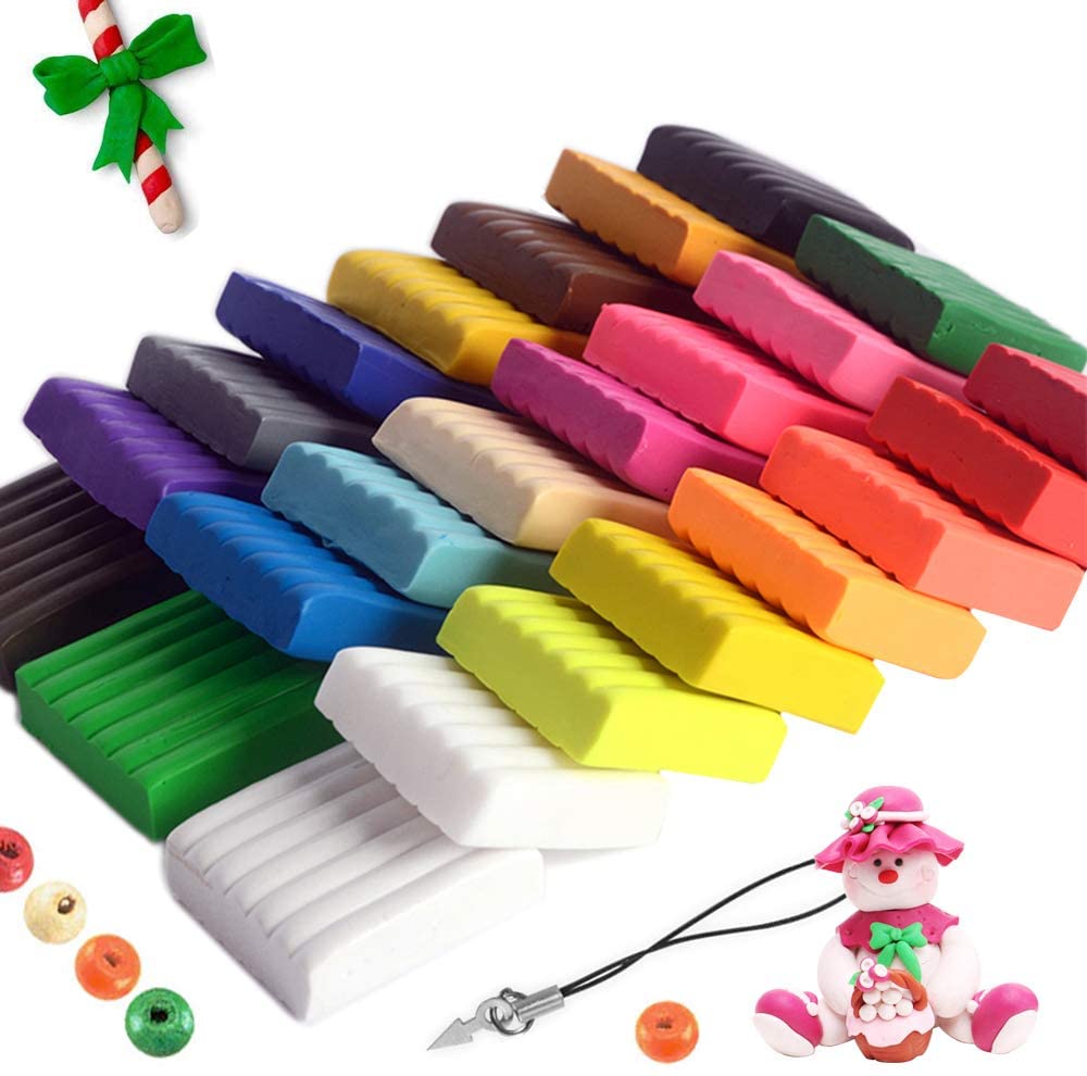 CiaraQ Kit de arcilla para modelar – 36 colores de arcilla ultraligera de  secado al aire, segura y no tóxica, gran regalo para niños.