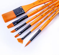 Mont Marte Juego de pinceles de pintura para pintura, 10 tipos de pinceles para clases, niños, artistas, pinceles de arte para pintura acrílica