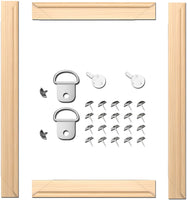 ARTIQO Bastidores para lienzos y para hacer manualidades, marco de lona, fácil de montar, kits de marco al óleo para galería, barras de madera para pinturas al óleo, impresiones, pintura por números y pósteres