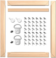 ARTIQO Bastidores para lienzos y para hacer manualidades, marco de lona, fácil de montar, kits de marco al óleo para galería, barras de madera para pinturas al óleo, impresiones, pintura por números y pósteres