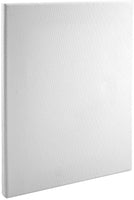 Practica - Lienzo para pintar, libre de ácido. Lienzo de algodón económico, 2 unidades, múltiples tamaños, Blanco, 16x20 - Arteztik