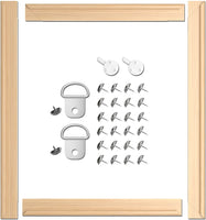 ARTIQO Bastidores para lienzos y para hacer manualidades, marco de lona, fácil de montar, kits de marco al óleo para galería, barras de madera para pinturas al óleo, impresiones, pintura por números y pósteres