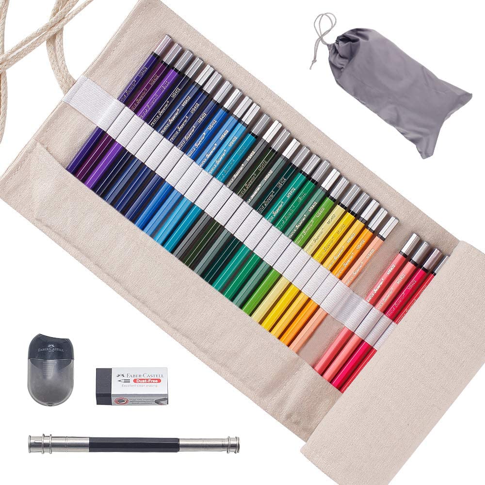 Estuche colores niños, 24 Lápices de Colores, 48 Crayon, 48