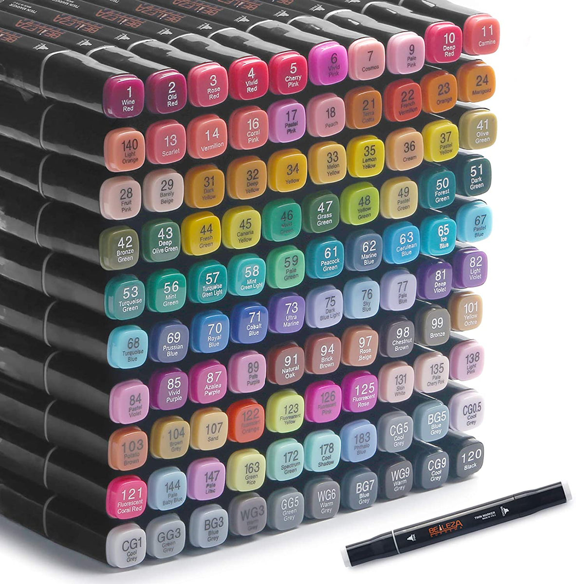 Marcadores de pintura acrílica, juego de bolígrafos de pintura acrílica de  18 colores, punta de 1 a 0.236 in, marcadores acrílicos permanentes