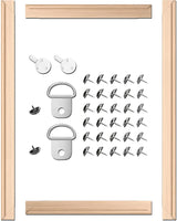 ARTIQO Bastidores para lienzos y para hacer manualidades, marco de lona, fácil de montar, kits de marco al óleo para galería, barras de madera para pinturas al óleo, impresiones, pintura por números y pósteres