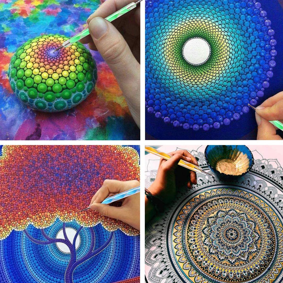 Cuadros Atriles Para Pintar Mandalas 40x40 Acrilico Y Pincel