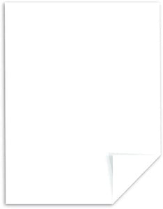 Neenah Exact Vellum Bristol papel para tarjetas, 250 hojas, 67 libras, blanco, brillo 94 - Arteztik