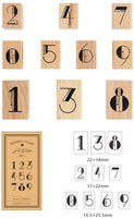 Dizdkizd 19 piezas de sellos de goma de madera, plantas y flores, decoración de madera montada sellos de goma para manualidades, tarjetas y álbumes de recortes - Arteztik
