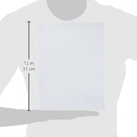 School Smart Graph Paper, regla de 1/4 pulgadas, 9 x 12 pulgadas, blanco, paquete de 500 - Arteztik