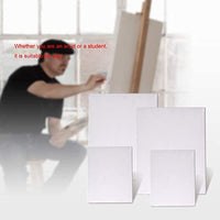 Juego de 6 lienzos en blanco con doble imprimación preestirados para pintura acrílica al óleo - Arteztik
