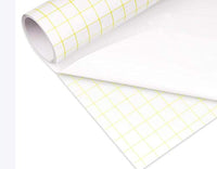 Rollo de papel de transferencia de cuadrícula amarilla, 100.1 x 11.5 ft para vinilo autoadhesivo para tazas, letreros, pegatinas, paredes, puertas y ventanas con tachuela inicial media - Arteztik
