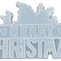 Feliz Navidad resina moldes molde de fundición de silicona para resina epoxi creativo DIY manualidades Navidad accesorios decoración Navidad Santa Elk - Arteztik