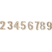 Números de madera de 0 a 9, 0.591 in, 101 unidades, apto para adornos de álbumes de recortes, calendario de Adviento de bricolaje, tarjetas - Arteztik