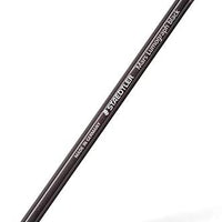 Staedtler Mars Lumograph negro, mezcla de carbono proporciona líneas de negro azabache y lápices de arte profesionales, lata de 6 lápices de dibujo negro surtidos, 100B G6 - Arteztik