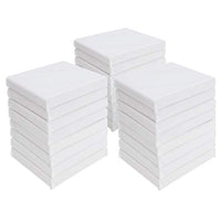 Starvasst - Paneles de lona (6.0 x 6.0 in, 24 unidades, algodón, preestirados, pequeños lienzos en blanco, para pinturas, manualidades, pequeños acrílicos, proyectos de arte al óleo - Arteztik
