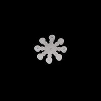 CHXIHome - 100 piezas de copo de nieve con forma de perla, cardmaking CraftWhite Decoración para manualidades, decoración de Navidad, copo de nieve con espalda plana perla - Arteztik

