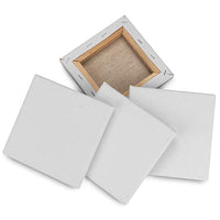 CBTONE - Lote de 12 mini paneles de lienzo (6 x 6, 100 % algodón pequeño, para pinturas, manualidades, dibujos, pequeños acrílicos, lona, 12 unidades) - Arteztik
