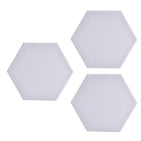 Exceart - Juego de 3 paneles de lienzo para pintar, lienzo hexagonal, lienzo para pintar, lienzo estirado, acrílico - Arteztik
