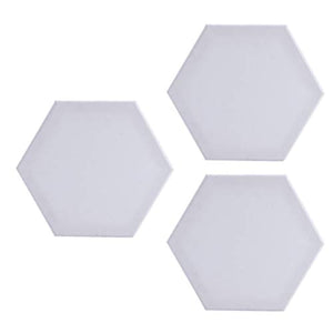 Exceart - Juego de 3 paneles de lienzo para pintar, lienzo hexagonal, lienzo para pintar, lienzo estirado, acrílico - Arteztik