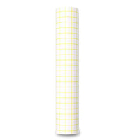 Rollo de papel de transferencia de cuadrícula amarilla, 100.1 x 11.5 ft para vinilo autoadhesivo para tazas, letreros, pegatinas, paredes, puertas y ventanas con tachuela inicial media - Arteztik
