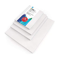 KINGART 830-28 Multi Pack | 28-Pack (7 cada uno-5x7, 8x10, 9x12, 11x14) Paneles de lona, color blanco 28 piezas - Arteztik
