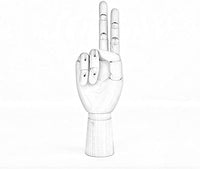 Maniquí articulado de madera de dibujo de artista con dedos flexibles de madera de 10.0 in de mano derecha - Arteztik
