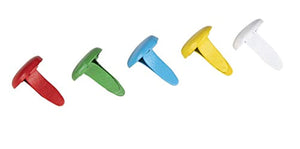Brad Fasteners – 500 unidades de mini sujetadores de metal, varios colores de papel para álbumes de recortes, manualidades, oficina, sellado, cabeza redonda, 0,32 x 0,32 x 0,36 pulgadas - Arteztik