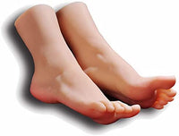 Maniquí de silicona para pies, talla de la vida, modelo de exhibición de piernas femeninas para dibujo, para práctica de uñas, joyas, sandalias, calcetines de zapatos (individual) - Arteztik
