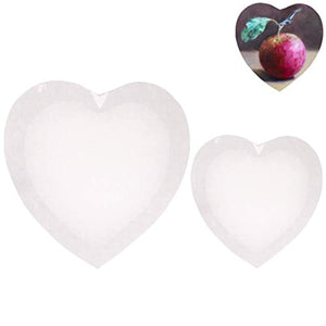Lienzo estirado en forma de corazón de algodón tablero de pintura blanco blanco marco arte arte arte arte conjunto conjunto de 2 (20/11.8 in) para pintura acrílica vertir pintura al óleo artista medios - Arteztik