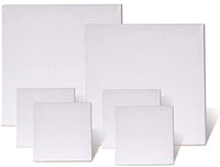 Juego de 6 lienzos en blanco con doble imprimación preestirados para pintura acrílica al óleo - Arteztik
