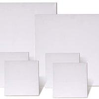 Juego de 6 lienzos en blanco con doble imprimación preestirados para pintura acrílica al óleo - Arteztik