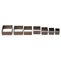7 moldes de piel para perforación de 0.787-1.969 in, un agujero, huecos, cuadrados, herramienta de bricolaje para hacer bolsas, cinturones, billeteras. - Arteztik
