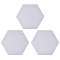 Exceart - Juego de 3 paneles de lienzo para pintar, lienzo hexagonal, lienzo para pintar, lienzo estirado, acrílico - Arteztik
