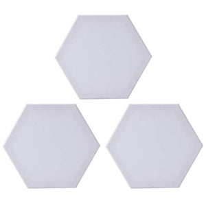 Exceart - Juego de 3 paneles de lienzo para pintar, lienzo hexagonal, lienzo para pintar, lienzo estirado, acrílico - Arteztik