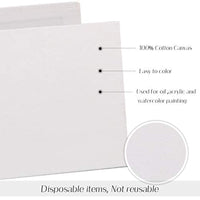 JUSTDOLIFE - Juego de 12 tablas de lienzo para pintar, 3.1 x 3.1 in, tamaño mini, para pintar, pintar, pintar, pintar, pintar, pintar, para el hogar, para estudiantes y niños - Arteztik
