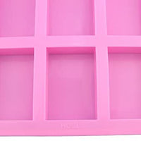 HOSL juego de 3 cubeteras rectangulares planas y básicas de 6 cavidades, molde de silicona para crear jabón casero o para hornear - Arteztik